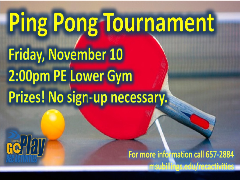 Fall 2017 Ping Pong Tournament