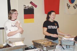 students serve international fare at the MSUB International Food Fair 2009 