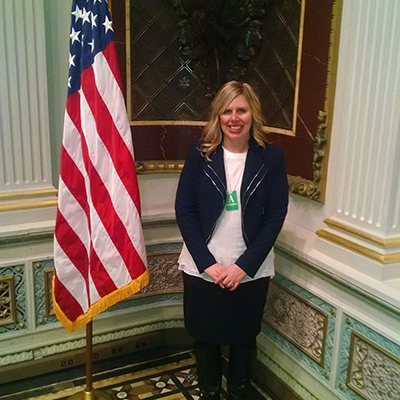 Rachel Waller at the White House