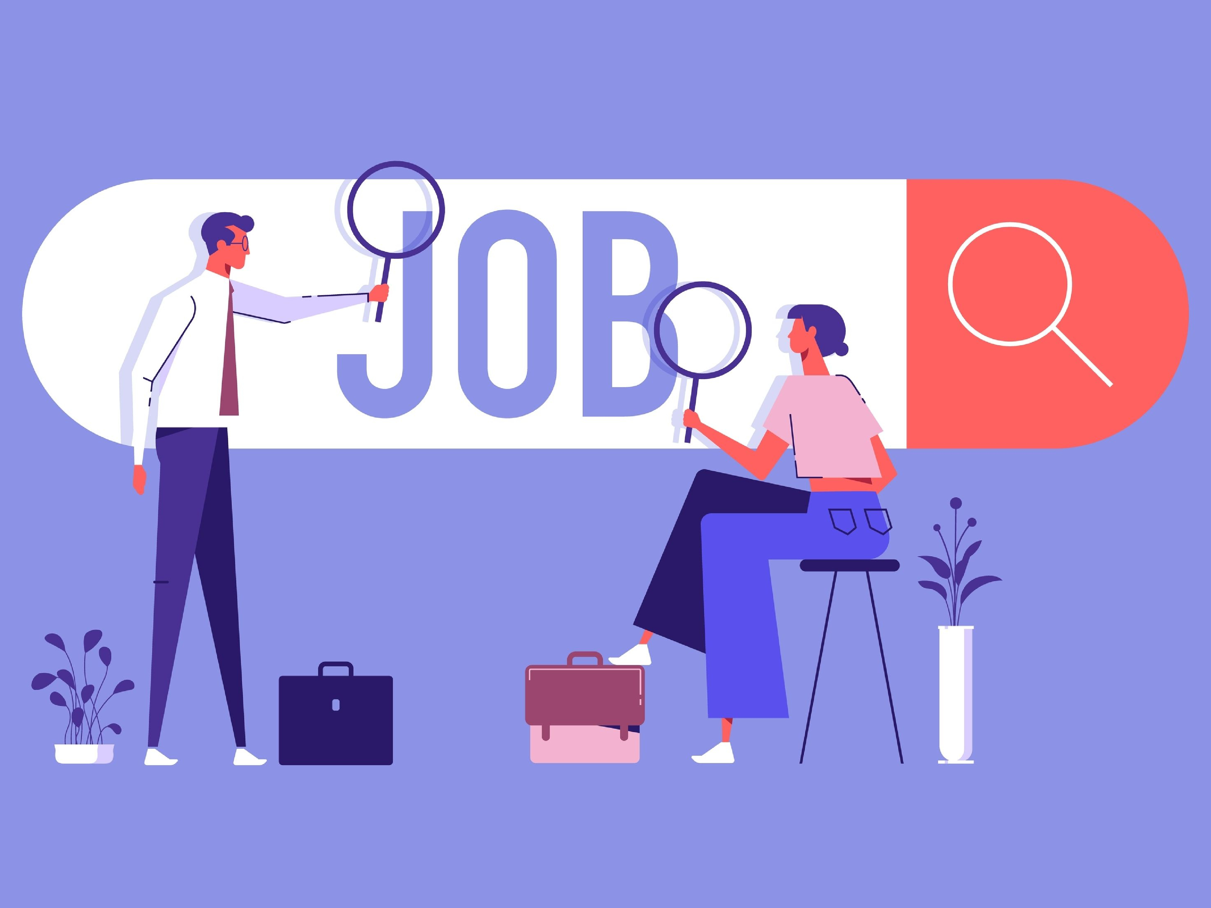 people searching for job illustration