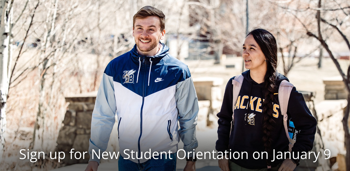 Sign up for New Student Orientation on January 9