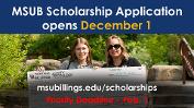 MSUB Scholarship Application opens December 1