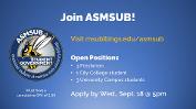 Join ASMSUB!