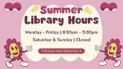 Summer Library Hours