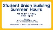 Student Union Building Hours