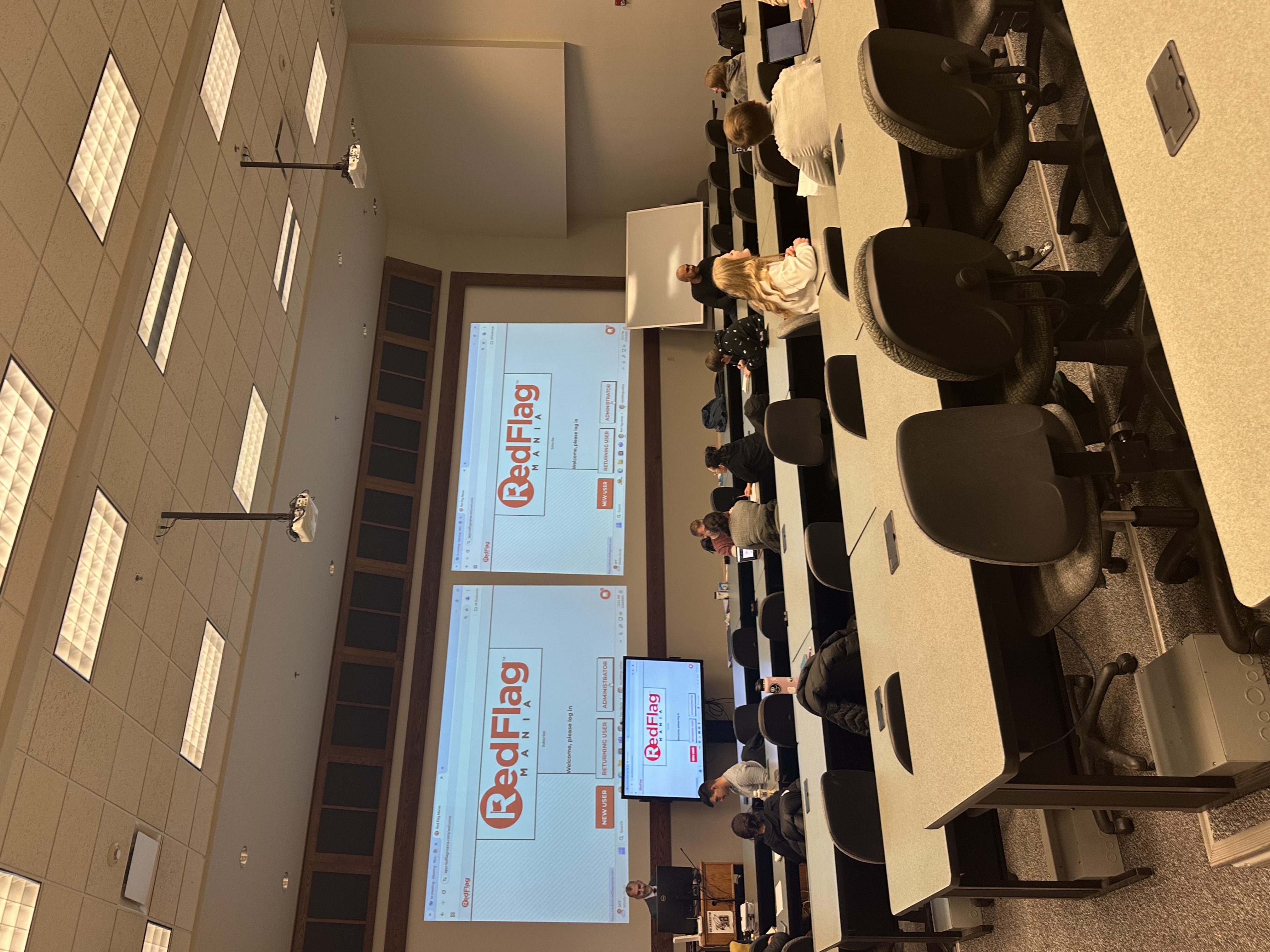 Students in a classroom