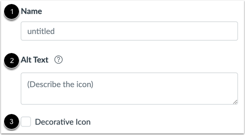 Add Icon Details