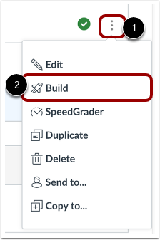 click build button