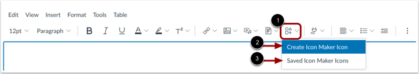 open icon maker from toolbar