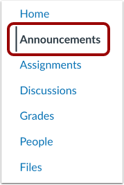 Open Announcements Open Announcements