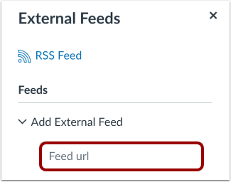 Enter Feed URL Enter Feed URL