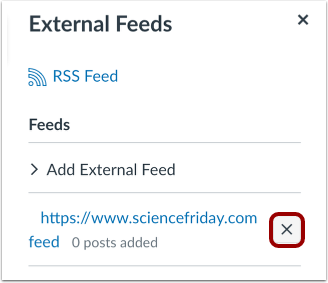 View External Feeds View External Feeds
