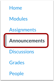 Open Announcements Open Announcements