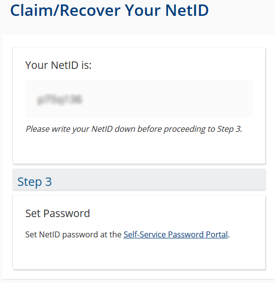 NetID Reveal