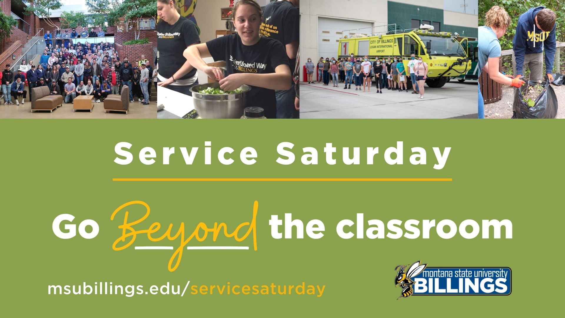 Service Saturday. Go beyond the classroom.