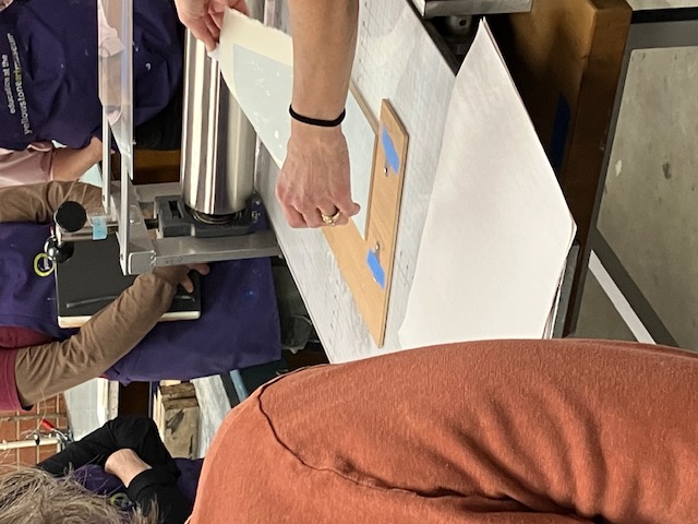 printing process closeup