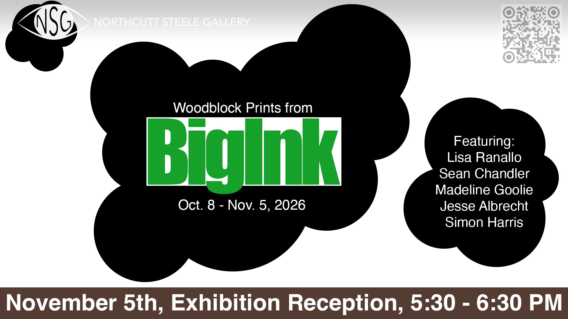 Big Ink workshop Artist Exhibition Big Ink