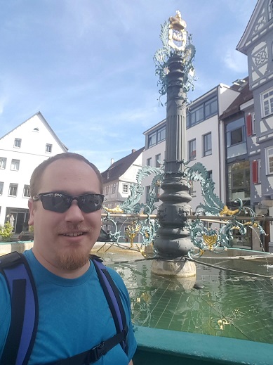 MSUB student David Ballew in Germany