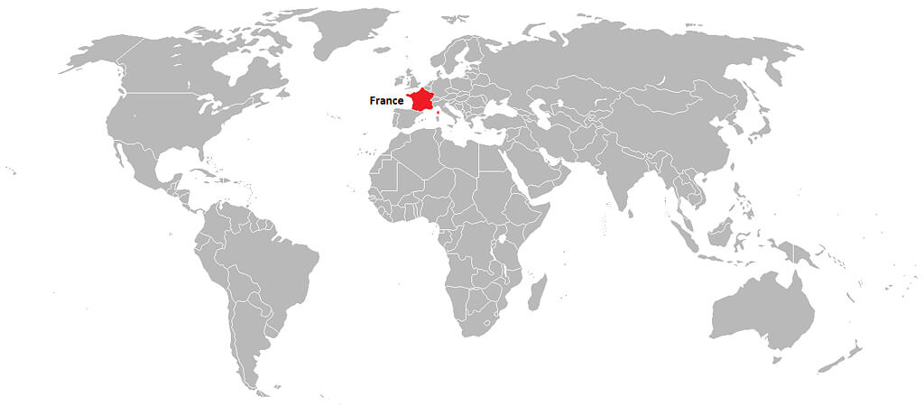 France Map Location Image