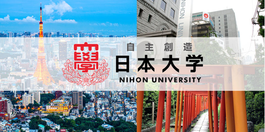 Tokyo images & Nihon University logo