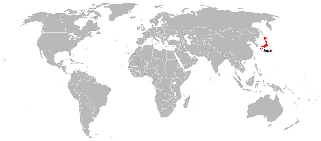 Japan Map Location Image