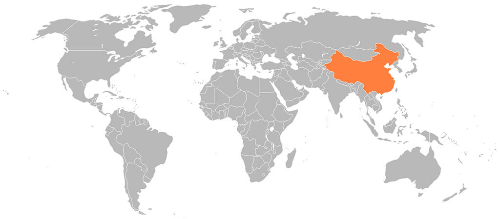 China Map Location Image