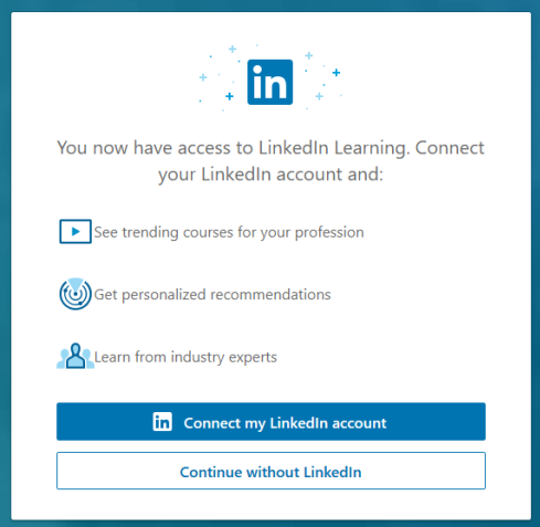Linking your LinkedIn Account