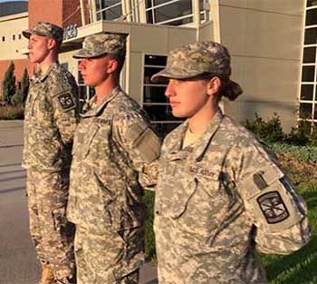 Army ROTC students at MSUB