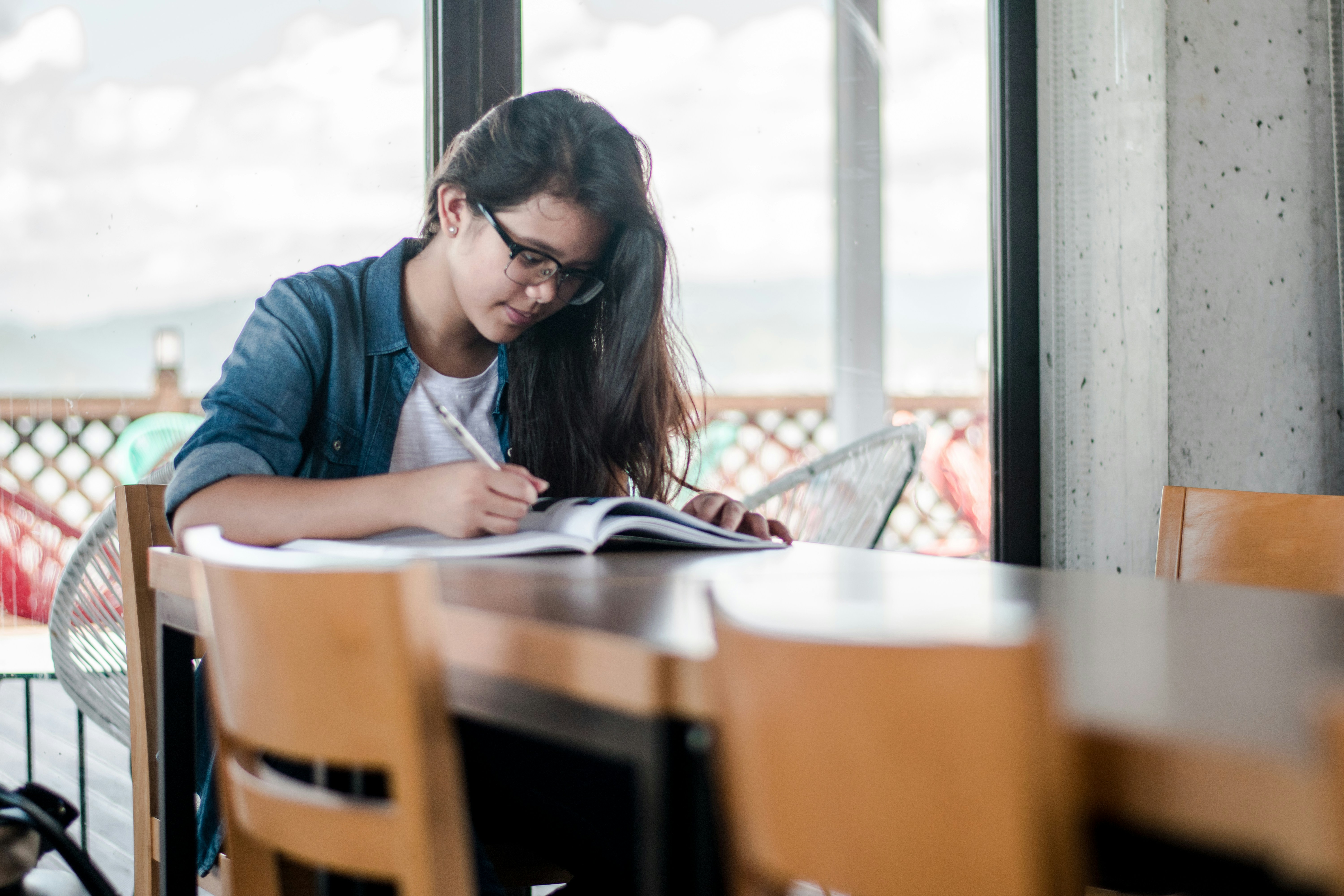 thumbnail image of student studying