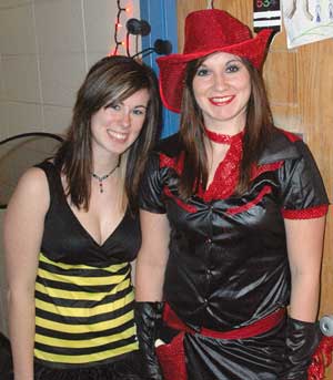 two MSUB students in costume