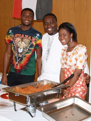 MSUB students serve a tasty dish at the International Food Fair