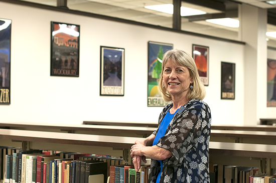Darlene Hert at the MSUB university library
